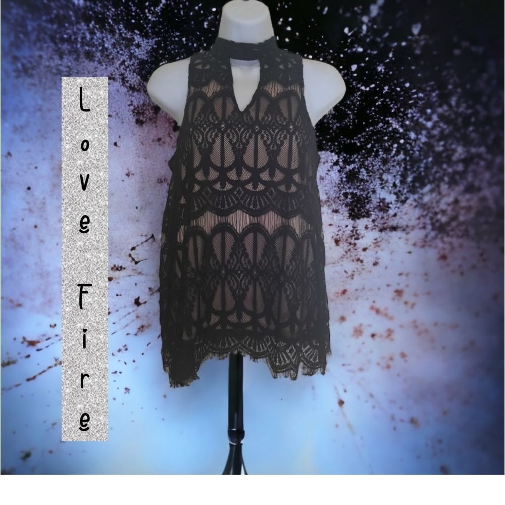 Love fire lace top